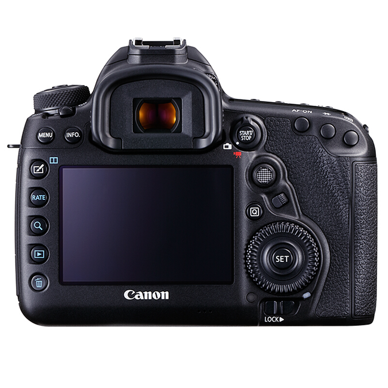 佳能（Canon）EOS 5D Mark IV 单反相机 CMOS全画幅传感器 3040万像素 3.2英寸显示屏 全61点自动对焦 无内置存储 单机身不含镜头 一年保修 黑色