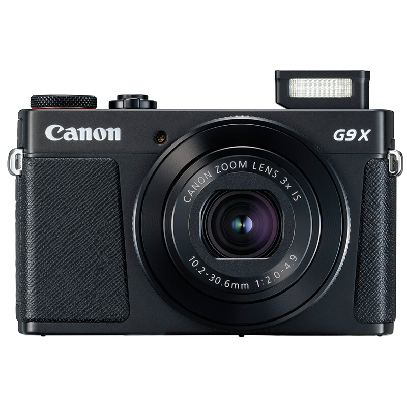 佳能（Canon）PowerShot G9 X Mark II 数码相机 2010万像素 3.0英寸显示屏 自动对焦 无内置存储 单机身 一年保修 黑色