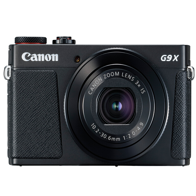 佳能（Canon）PowerShot G9 X Mark II 数码相机 2010万像素 3.0英寸显示屏 自动对焦 无内置存储 单机身 一年保修 黑色