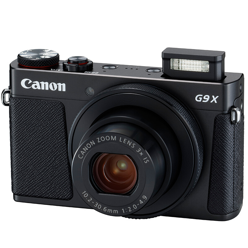 佳能（Canon）PowerShot G9 X Mark II 数码相机 2010万像素 3.0英寸显示屏 自动对焦 无内置存储 单机身 一年保修 黑色