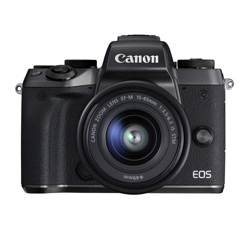 佳能（Canon）EOS M5 微型单反套机 APS画幅 2420万像素 3英寸显示屏 手动/自动对焦 配EF-M 18-150mm f/3.5-6.3 IS STM镜头 一年保修 黑色