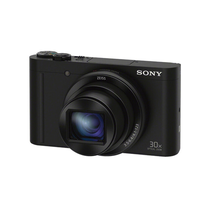 索尼（SONY）DSC-WX500 数码相机 黑色 1820万有效像素 3英寸翻转屏 30倍光学变焦 黑色