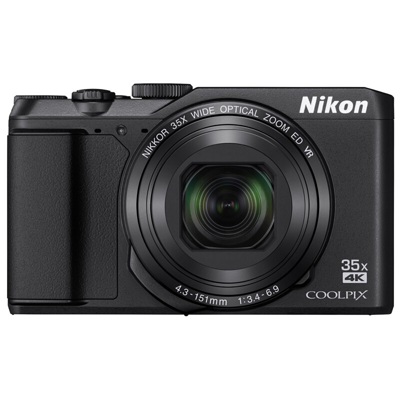 尼康（Nikon）Coolpix A900 数码相机 CMOS传感器 2029万像素 35倍光学变焦 3.0英寸显示屏 无内置存储 一年保修 黑色