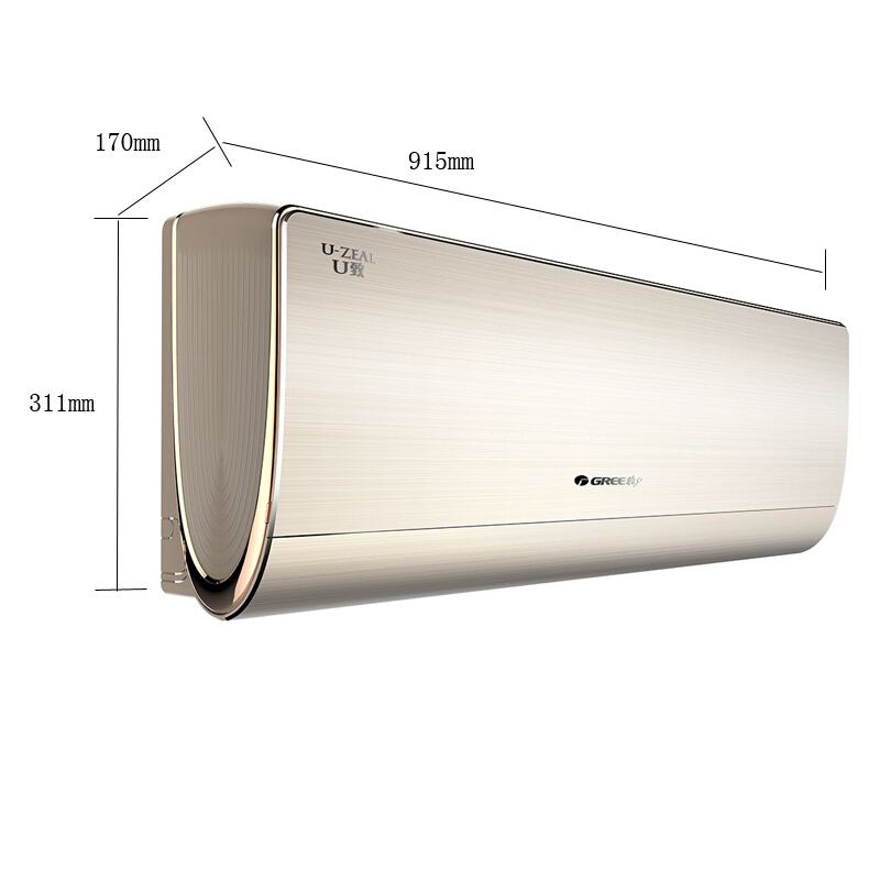 格力（GREE）  变频 冷暖空调 U致大1匹 1级奢华金挂机空调