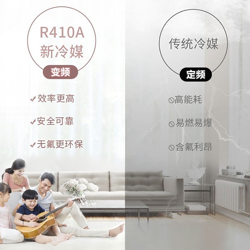 海尔（Haier）1.5匹变频冷暖壁挂式挂机空调一级能效自清洁KFR-35GW/07WDE21AU1