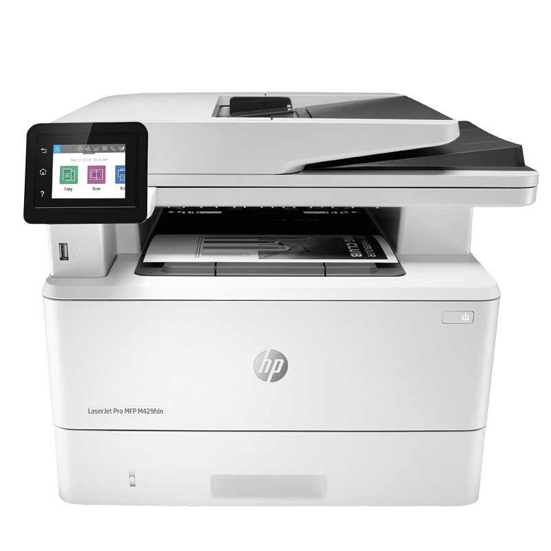 惠普（HP）LaserJet Pro MFP M429fdn 黑白激光一体机 A4幅面 打印/复印/扫描/传真 38页/分钟 黑白 支持双面打印