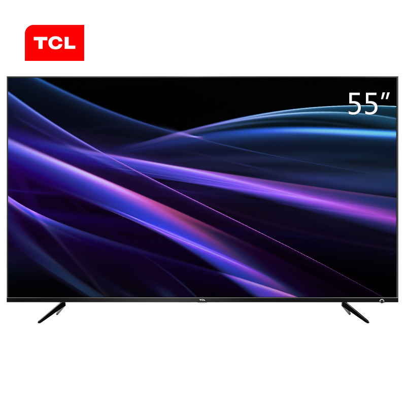 TCL 55P6 55英寸4K金属超窄边LED液晶电视 支持有线/无线连接 3840x2160分辨率 LED显示屏 二级能效 底座挂架二选一  一年保修