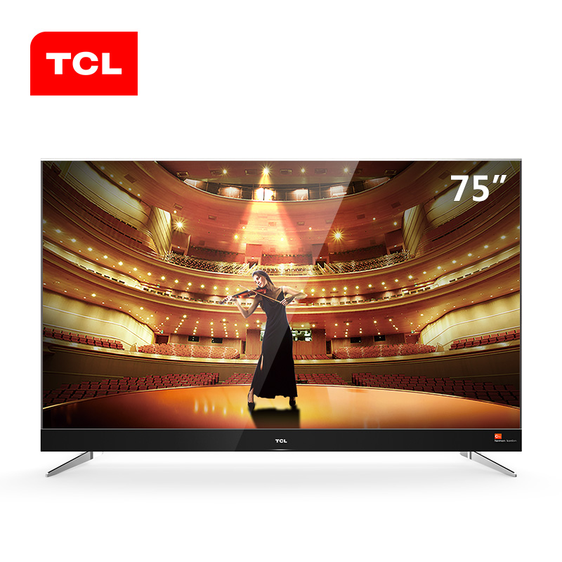 TCL 75C2 75英寸 4K智能电视机 分辨率3840*2160 底座挂架二选一 一年保修