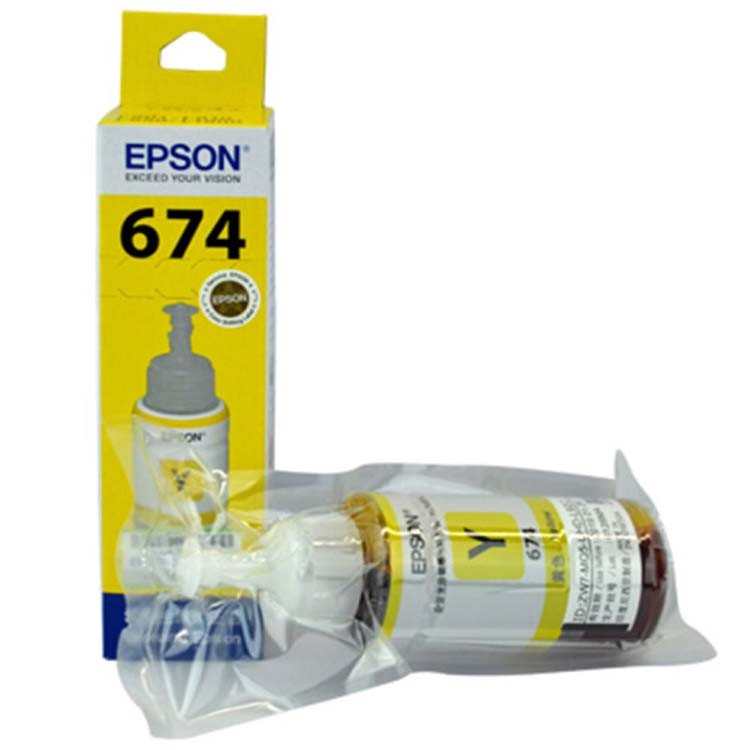 爱普生（Epson）T6744 黄色 打印机墨水 适用于L1800 L801 L810 L850 L805 打印量5400页