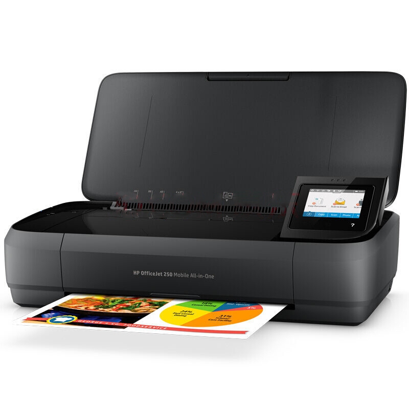 惠普（HP）OfficeJet 200 Mobile Printer A4彩色喷墨打印机 无线网络打印 9页/分钟 手动双面打印 适用耗材：HP 62 一年保修