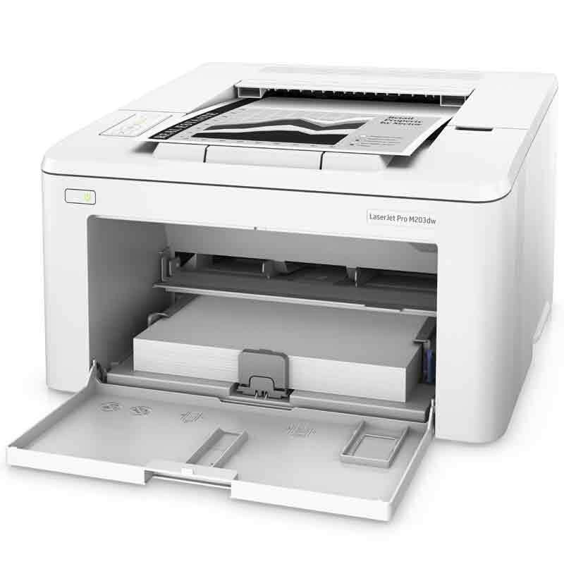 惠普（HP）LaserJet Pro M203dw A4黑白激光打印机 28页/分钟 1200*1200dpi 有线/无线 自动双面 适用30A硒鼓（鼓粉分离）