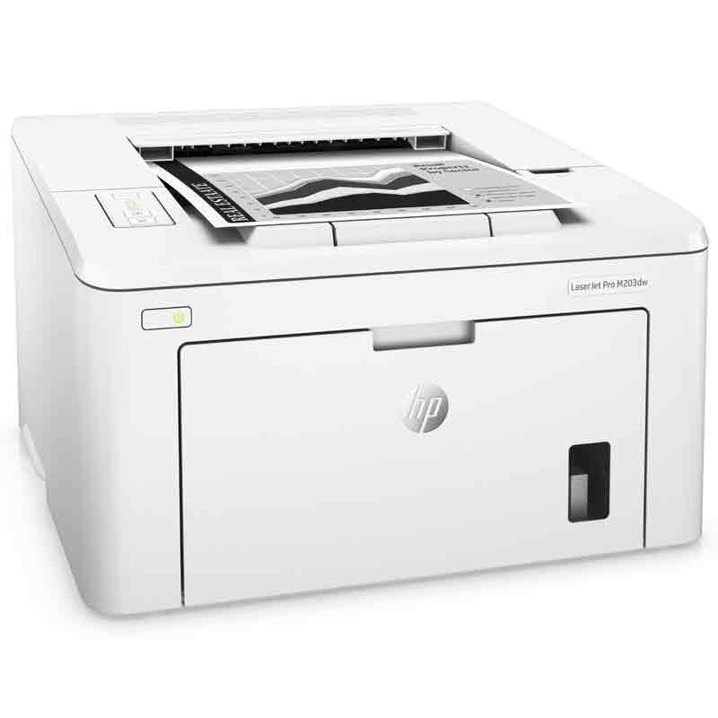 惠普（HP）LaserJet Pro M203dw A4黑白激光打印机 28页/分钟 1200*1200dpi 有线/无线 自动双面 适用30A硒鼓（鼓粉分离）